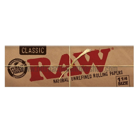 Raw Classic 1 1/4 Rolling Papers - Retro Active Smoke Shop

