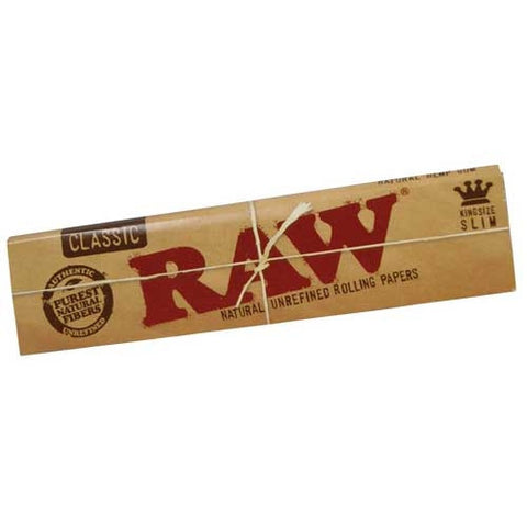 Raw Classic King Size Slim Rolling Papers - Retro Active Smoke Shop
