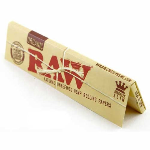 Raw Organic King Size Slim Rolling Papers - Retro Active Smoke Shop

