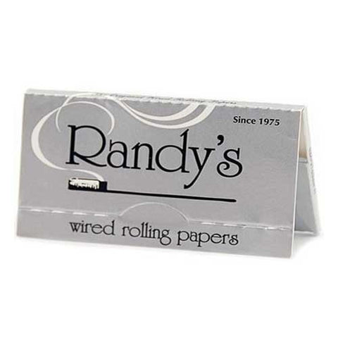 Randy's Silver 1 1/4 Wired Rolling Papers - Retro Active Smoke Shop
