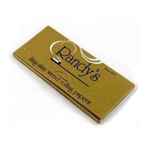 Randy's Gold King Size Wired Rolling Papers - Retro Active Smoke Shop
