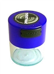MiniVac Storage Container 1oz - Blue/Clear - Retro Active Smoke Shop
