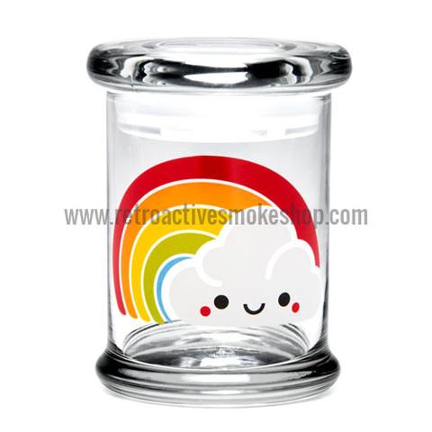 420 Science Medium Pop Top Jar - Rainbow - Retro Active Smoke Shop

