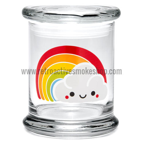 420 Science Large Pop Top Jar - Rainbow - Retro Active Smoke Shop
