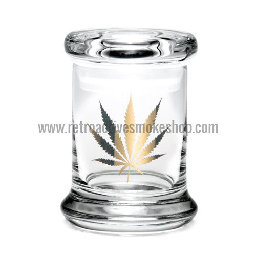 420 Science X-Small Pop Top Jar - Gold Leaf - Retro Active Smoke Shop
