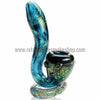 Empire Glassworks Green Shimmer Standing Sherlock Hand Pipe - Retro Active Smoke Shop
 - 1