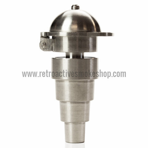 RASS 10mm/14mm/18mm Grade 2 Titanium Domeless Universal Nail with Carb Cap - Retro Active Smoke Shop
 - 1