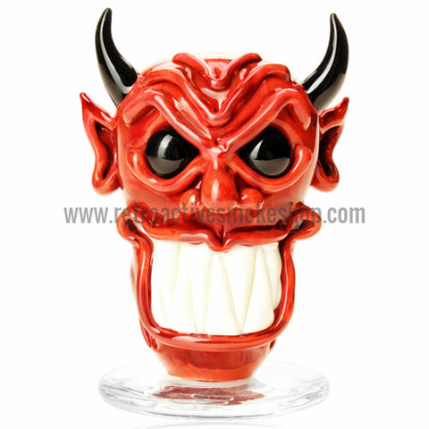 The Crush Glass Insane Asylum Face - Devil - Retro Active Smoke Shop
 - 1